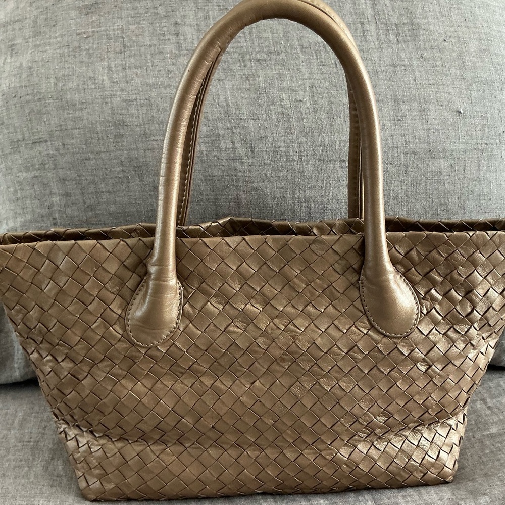 Helen Kaminski Australia Tan Woven Handbag - Picture 6 of 11